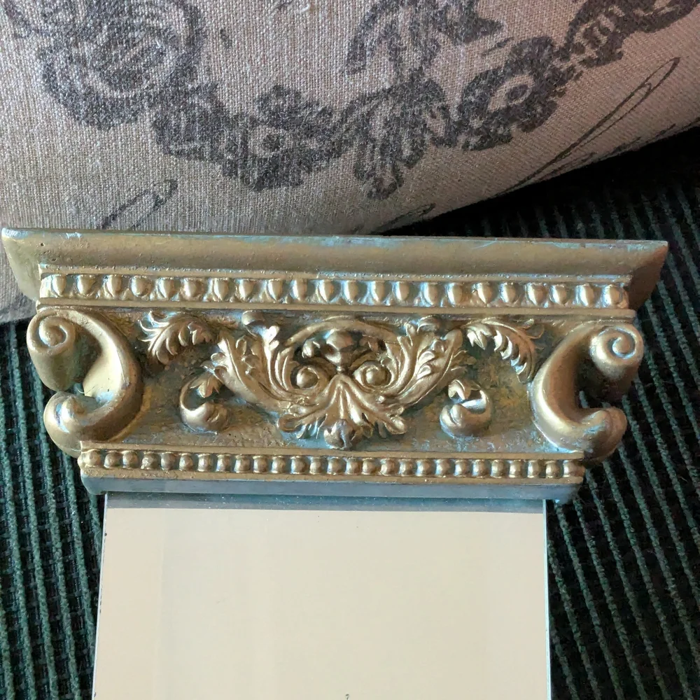 Vintage-Inspired Gold Wall Mirror